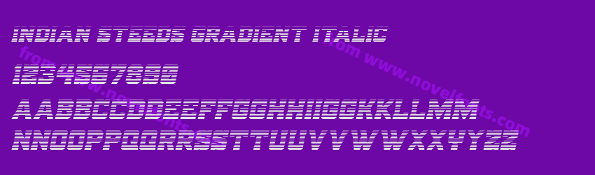 Indian Steeds Gradient ItalicPreview