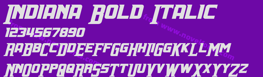 Indiana Bold ItalicPreview