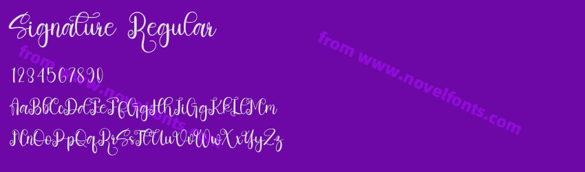 Signature RegularPreview Signature RegularPreview