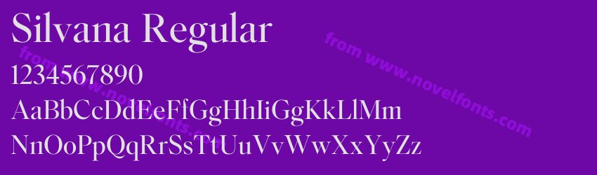 Silvana RegularPreview Silvana RegularPreview