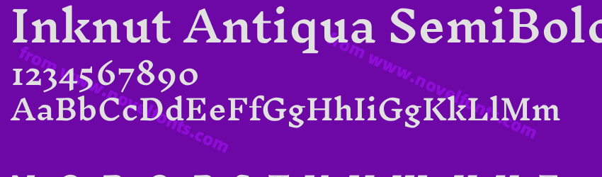 Inknut Antiqua SemiBoldPreview