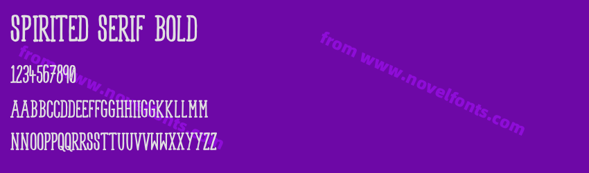 Spirited Serif BoldPreview Spirited Serif BoldPreview