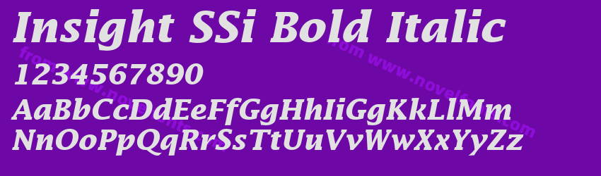 Insight S Si Bold ItalicPreview