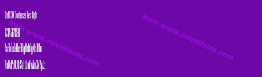 Staff XXX Condensed Test LightPreview Staff XXX Condensed Test LightPreview