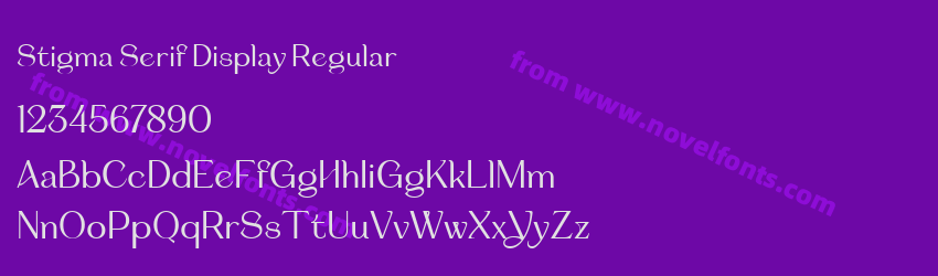 Stigma Serif Display RegularPreview