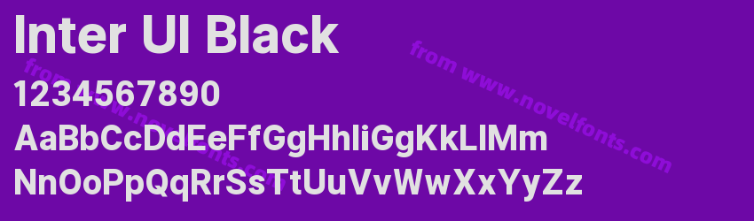Inter UI BlackPreview