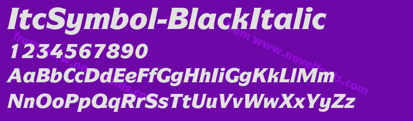 ItcSymbol-BlackItalicPreview