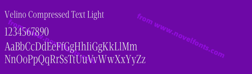 Velino Compressed Text LightPreview Velino Compressed Text LightPreview
