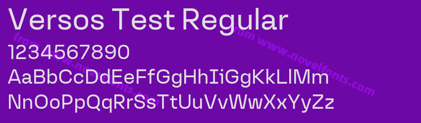 Versos Test RegularPreview Versos Test RegularPreview