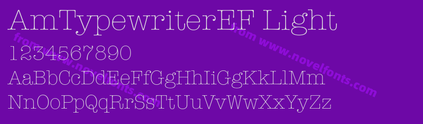 AmTypewriterEF LightPreview