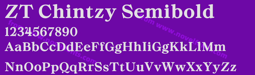 ZT Chintzy SemiboldPreview ZT Chintzy SemiboldPreview