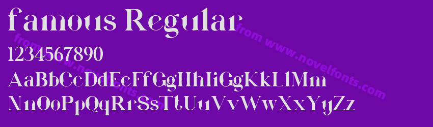 famous RegularPreview famous RegularPreview