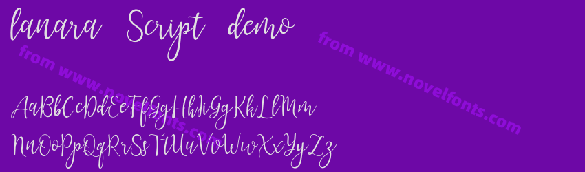 lanara Script demoPreview lanara Script demoPreview