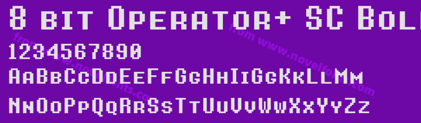 8 bit Operator+ SC BoldPreview 8 bit Operator+ SC BoldPreview