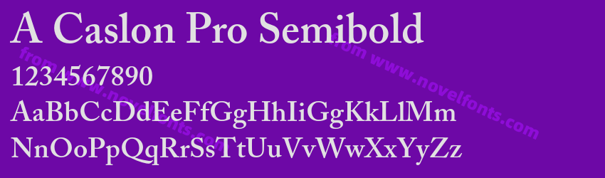 A Caslon Pro SemiboldPreview A Caslon Pro SemiboldPreview