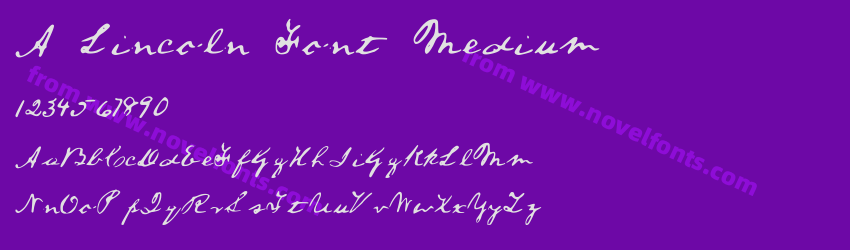 A Lincoln Font MediumPreview A Lincoln Font MediumPreview