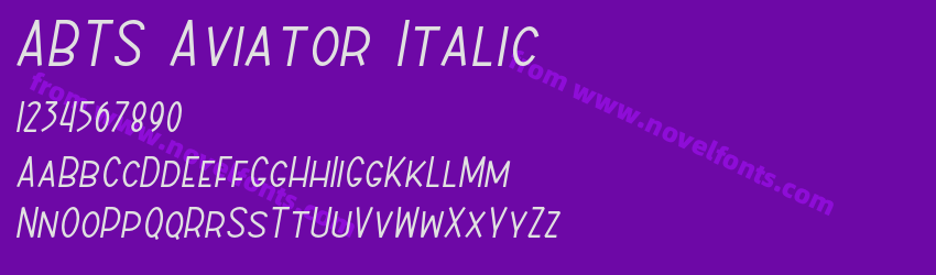 ABTS Aviator ItalicPreview ABTS Aviator ItalicPreview