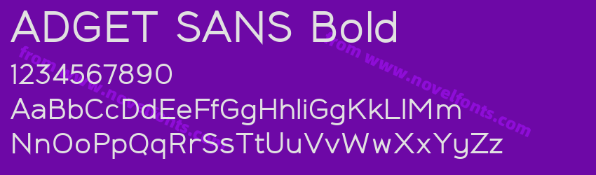 ADGET SANS BoldPreview ADGET SANS BoldPreview