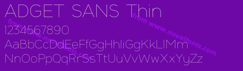 ADGET SANS ThinPreview ADGET SANS ThinPreview