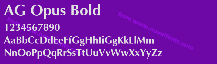 AG Opus BoldPreview AG Opus BoldPreview