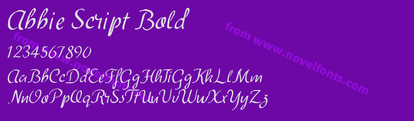 Abbie Script BoldPreview Abbie Script BoldPreview