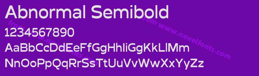 Abnormal SemiboldPreview Abnormal SemiboldPreview