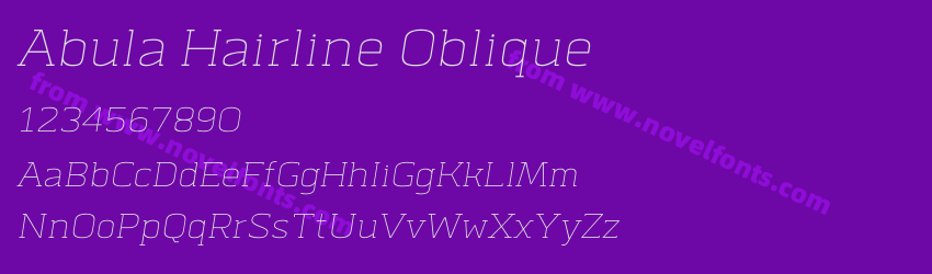 Abula Hairline ObliquePreview Abula Hairline ObliquePreview