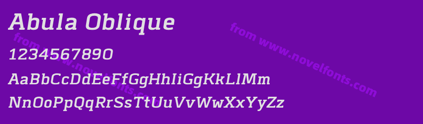 Abula ObliquePreview Abula ObliquePreview
