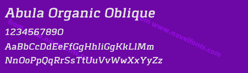 Abula Organic ObliquePreview Abula Organic ObliquePreview