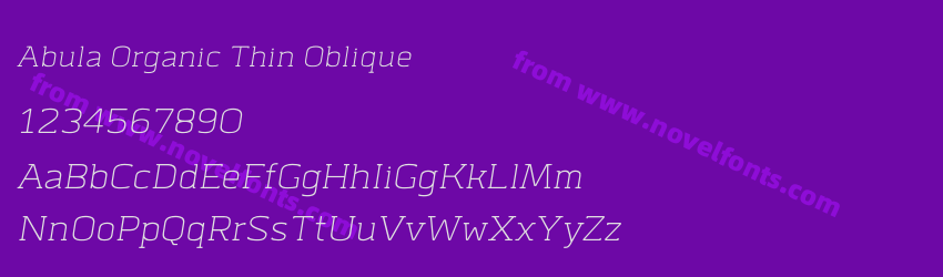 Abula Organic Thin ObliquePreview Abula Organic Thin ObliquePreview