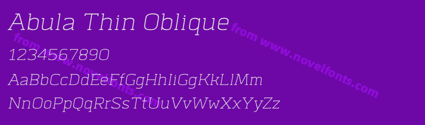 Abula Thin ObliquePreview Abula Thin ObliquePreview