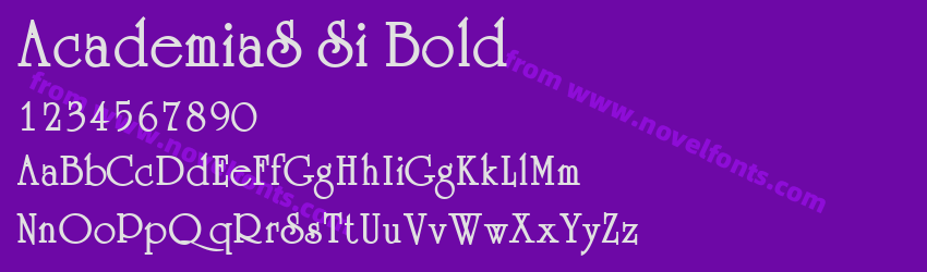 AcademiaS Si BoldPreview AcademiaS Si BoldPreview