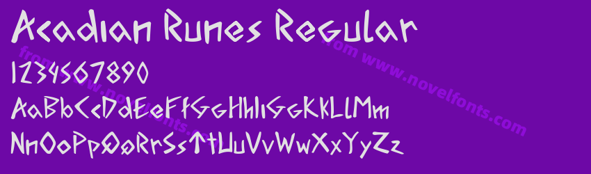 Acadian Runes RegularPreview Acadian Runes RegularPreview