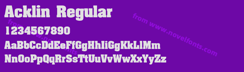 Acklin RegularPreview Acklin RegularPreview
