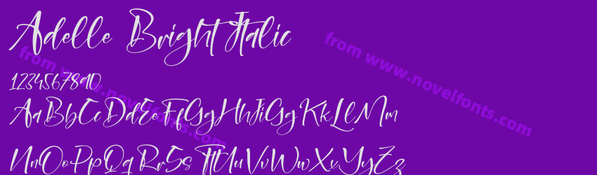 Adelle Bright ItalicPreview Adelle Bright ItalicPreview