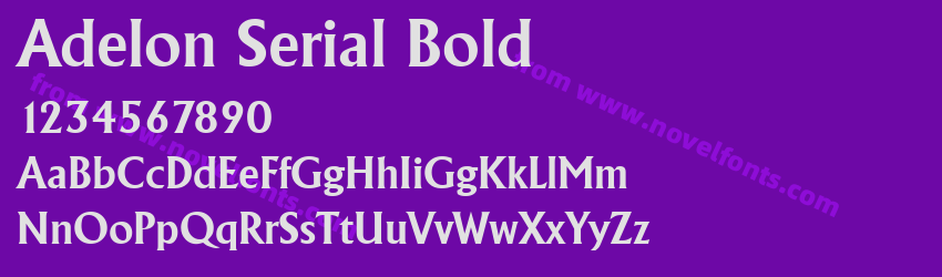 Adelon Serial BoldPreview Adelon Serial BoldPreview