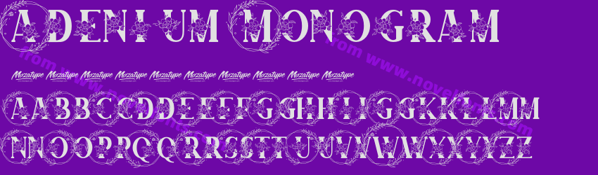 Adenium MonogramPreview Adenium MonogramPreview