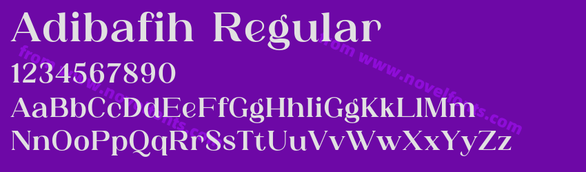 Adibafih RegularPreview Adibafih RegularPreview