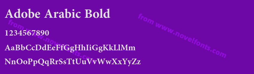 Adobe Arabic BoldPreview Adobe Arabic BoldPreview
