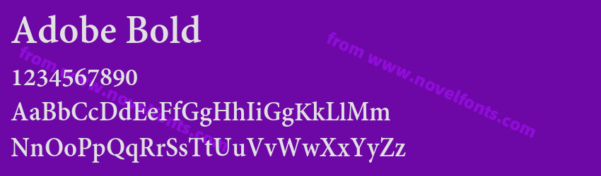 Adobe BoldPreview Adobe BoldPreview