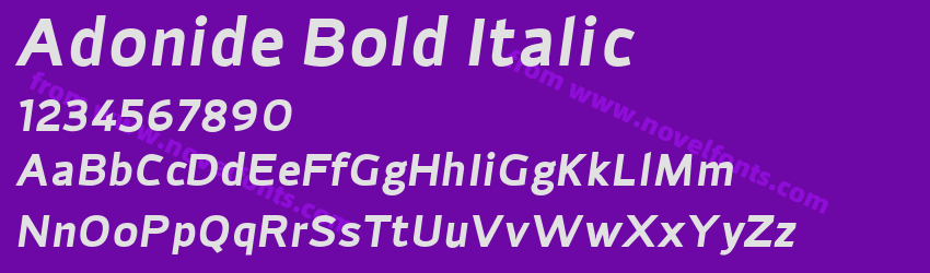 Adonide Bold ItalicPreview Adonide Bold ItalicPreview