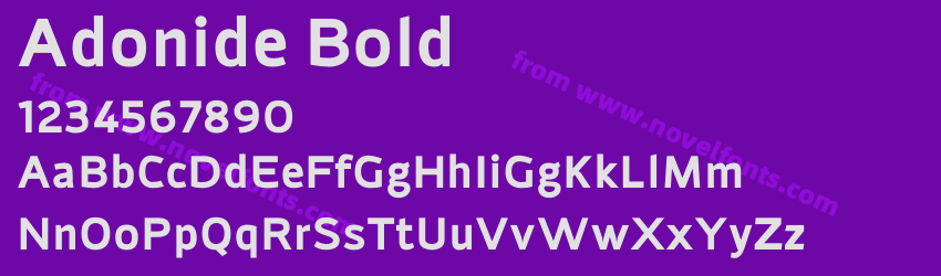 Adonide BoldPreview Adonide BoldPreview