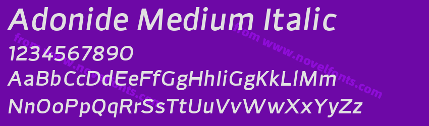 Adonide Medium ItalicPreview Adonide Medium ItalicPreview