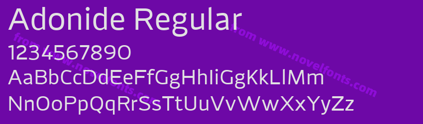 Adonide RegularPreview Adonide RegularPreview
