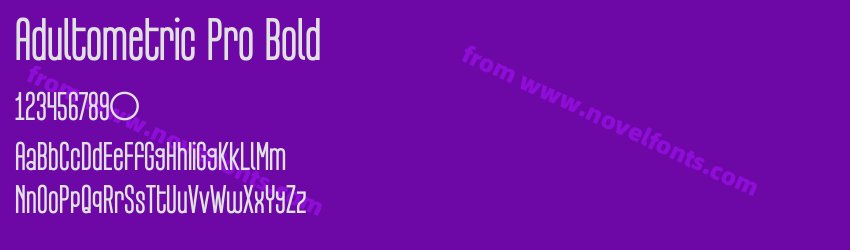 Adultometric Pro BoldPreview Adultometric Pro BoldPreview