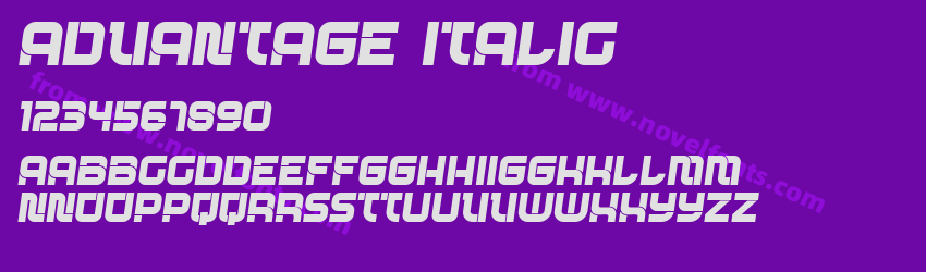 Advantage ItalicPreview Advantage ItalicPreview