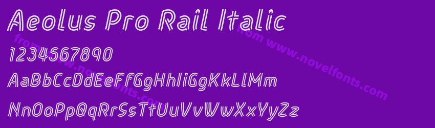 Aeolus Pro Rail ItalicPreview Aeolus Pro Rail ItalicPreview