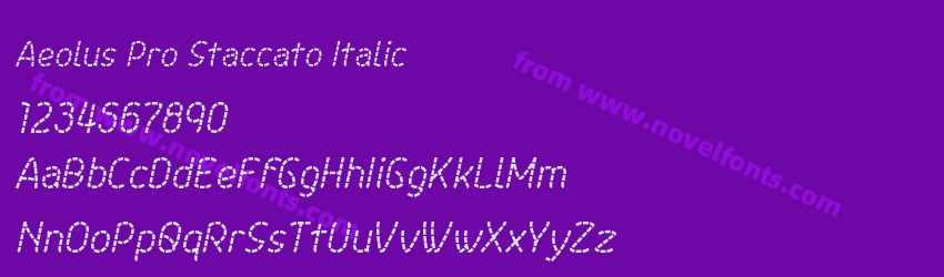 Aeolus Pro Staccato ItalicPreview Aeolus Pro Staccato ItalicPreview
