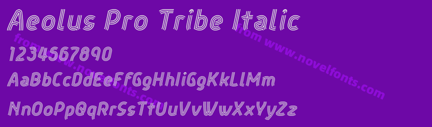 Aeolus Pro Tribe ItalicPreview Aeolus Pro Tribe ItalicPreview