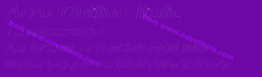 Aero Outline ItalicPreview Aero Outline ItalicPreview